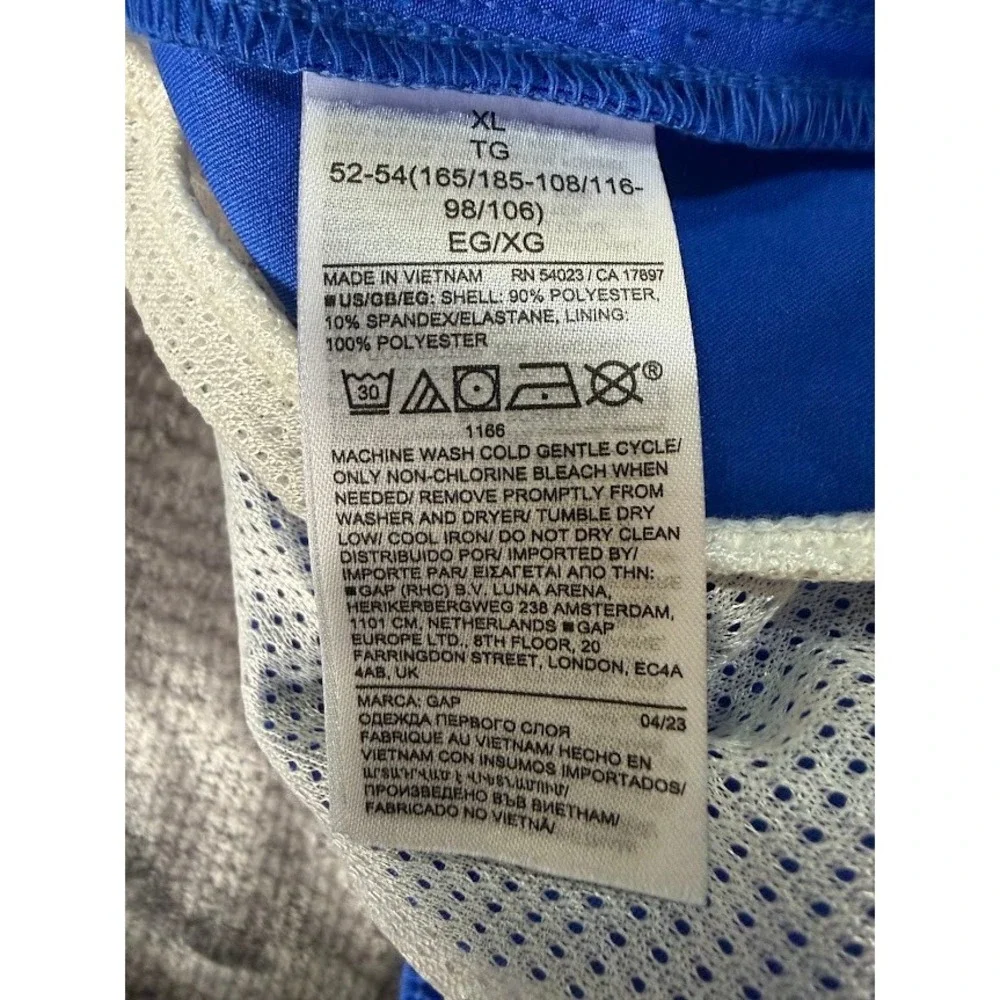 Gap Mens‎ Pool Shorts XL Blue Drawstrings 6 Inch Inseam Swim Trunks NWT 36X8